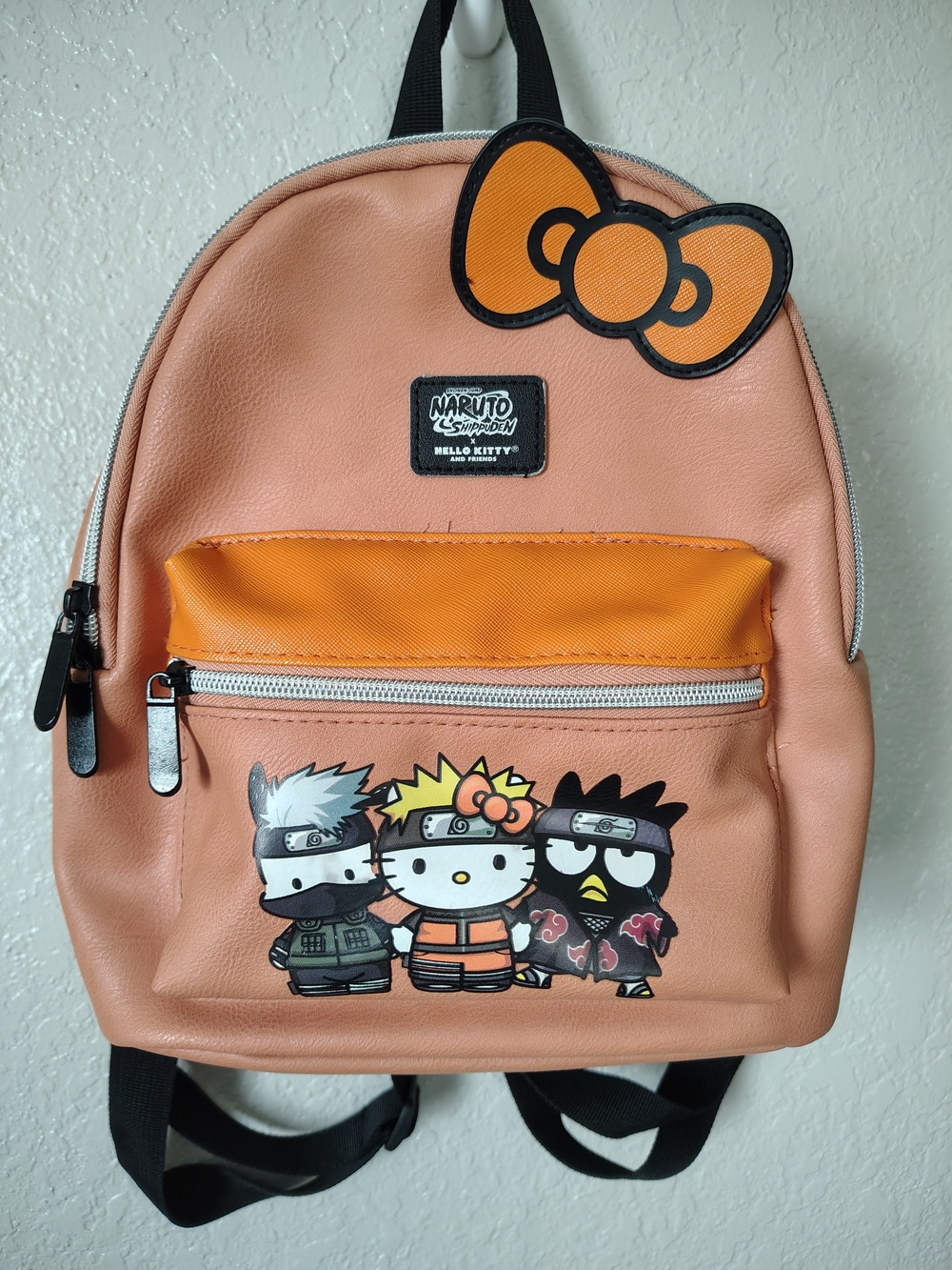 Hello Kitty x Naruto Peach and Orange Mini Backpack